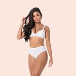 SUTIÃ SEM BOJO E SEM ARO TRIANGULO EM MICROFIBRA - BRANCO