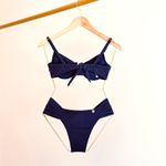 CALCINHA MAYSA PLISSADA BIQUINI - AZUL MARINHO