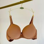 SUTIÃ CURVES MEIA TAÇA COM BOJO E ARO EM MICROFIBRA - AMENDOA