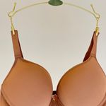 SUTIÃ CURVES MEIA TAÇA COM BOJO E ARO EM MICROFIBRA - AMENDOA