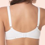 SUTIÃ CURVES SEM BOJO COM ARO MEIA TAÇA EM MICROFIBRA - BRANCO