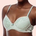 SUTIÃ MEIA TAÇA COM BOJO E ARO EM RENDA - ETEREO