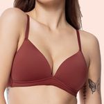 SUTIÃ SEM ARO COM BOJO MACIO TRIÂNGULO EM MICROFIBRA - SENSUALE