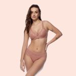 CALCINHA CÓS ALTO TANGA RENDA E MICROFIBRA - CALLAS