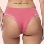 CALCINHA CÓS ALTO TANGA RENDA E MICROFIBRA - SANDIA