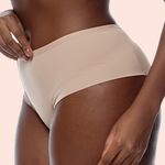 KIT CALCINHA MICROFIBRA HOT PANTS - COM 03 PEÇAS - PRETO/BRAN/CHOC