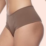 KIT CALCINHA MICROFIBRA HOT PANTS - COM 03 PEÇAS - CALLAS/CASTANHO/SENSUALE