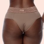 Kit Calcinha Microfibra Cós em Renda com 3 Peças - CALLAS/CASTANHO/SENSUALE