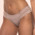 CALCINHA BIQUINI LATERAIS FRANZIDAS - CHOCOLATE