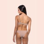 CALCINHA BIQUINI LATERAIS FRANZIDAS - CHOCOLATE