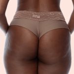 KIT CALCINHA MICROFIBRA FIO DUPLO CÓS EM RENDA - COM 03 PEÇAS - CALLAS/CASTANHO/SENSUALE