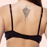 SUTIÃ MEIA TAÇA COM BOJO E ARO EM RENDA - PRETO