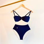 CALCINHA DORIS HOT PANTS BIQUINI - AZUL MARINHO