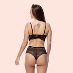 CALCINHA CÓS ALTO RENDA - PRETO