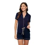 1901011 PIJAMA AMERICANO VISCOLYCRA - AZUL MARINHO