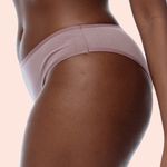 KIT CALCINHA TANGA ALGODÃO - COM 03 PEÇAS - CHOCOLATE/MESCLA/SATIN