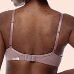 SUTIÃ SEM ARO COM BOJO MACIO TRIÂNGULO EM MICROFIBRA - SATIN