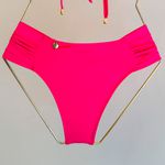 CALCINHA LISA PLISSADA BIQUINI - PINK