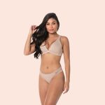 SUTIÃ SEM ARO COM BOJO MACIO E ALONGADO EM MICROFIBRA - CHOCOLATE