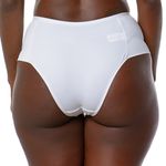 CALCINHA HOT PANT CÓS ALTO COM LATERAL DUPLA - BRANCO