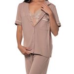 PIJAMA AMERICANO LONGO - CHOCOLATE