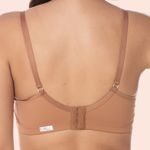 SUTIÃ REFORÇADO COM ALTA SUSTENTAÇÃO COM BOJO E ARO EM MICROFIBRA - AMENDOA