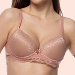 SUTIÃ MEIA TAÇA COM BOJO E ARO EM RENDA - CALLAS