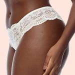 CALCINHA FIO DUPLO RENDA - PEROLA