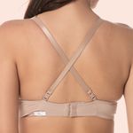 SUTIÃ PUSH-UP COM BOJO E ARO INTEIRIÇO EM MICROFIBRA - CHOCOLATE