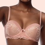 SUTIÃ TOMARA QUE CAIA COM BOJO E COM ARO EM RENDA E MICROFIBRA - CALLAS