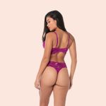 SUTIÃ SEM ARO COM BOJO REMOVÍVEL EM RENDA - ODALISCA