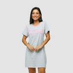 CAMISAO COM SILK ALGODÃO - CINZA