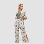 CALÇA PANTALONA ESTAMPADA PALMEIRAS - ESTAMPADO