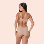 SUTIÃ SEM BOJO COM ARO MEIA TAÇA EM MICROFIBRA - CHOCOLATE