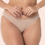 CALCINHA TANGA MICROFIBRA - CHOCOLATE