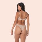 CALCINHA TANGA COM ESPUMINHA NA LATERAL - CHOCOLATE