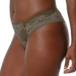 CALCINHA FIO DUPLO RENDA - VERDE MAJOR