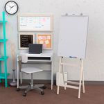 Flip Chart Quadro Branco Soft 60x90cm De Madeira - Carvalho