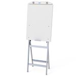 Flip Chart Quadro Branco Soft 60x90cm De Madeira - Cinza