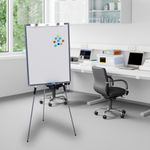 Flip Chart Quadro Branco Office Magnético 67x90cm Tripé Retrátil