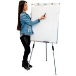 Flip Chart Quadro Branco Office Magnético 67x90cm Tripé Retrátil