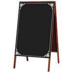 Cavalete de Calçada 70x50cm - Preto Fosco Decorado 2