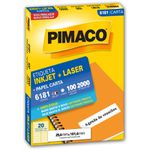 Etiqueta Carta Inkjet Laser 6181 100 Folhas 25.4 X 101.6mm Pimaco