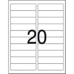 Etiqueta Carta Inkjet Laser 6181 100 Folhas 25.4 X 101.6mm Pimaco