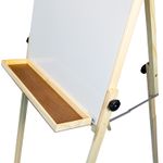 Flip Chart Quadro Branco Compacto 90x60 cm Madeira - Pinus