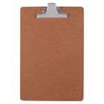 Prancheta Ofício 23x34 de Madeira Duratex 3mm com Prendedor de Metal