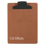 Prancheta 1/2 Ofício 17x23 de Madeira Duratex 3mm com Pegador de Plástico