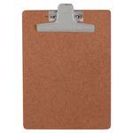 Prancheta 1/2 Ofício 17x23 de Madeira Duratex 3mm com Pegador de Metal