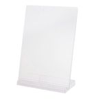 Display Expositor Porta Folheto Office 32x24cm A4 com Base Vertical Horizontal Cristal