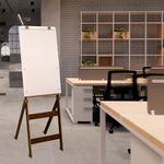 Flip Chart Quadro Branco Fit 54x90cm De Madeira Mdf 